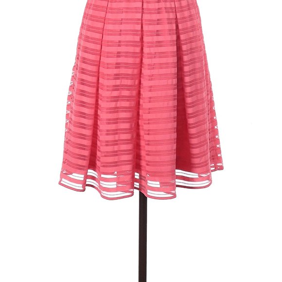 Anthropologie Maeve Pink Striped Skirt - Picture 2 of 3